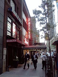 Patsy's, the old Frank Sinatra hangout