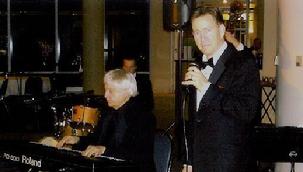 Singer Frank Lamphere with the late Billy Pierce (pianist-entertainer)