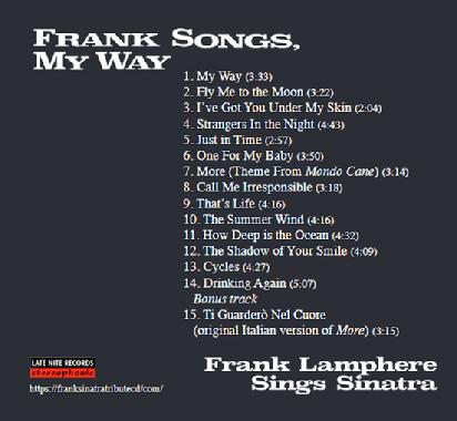 Frank Lamphere Sings Sinatra (rear cover)