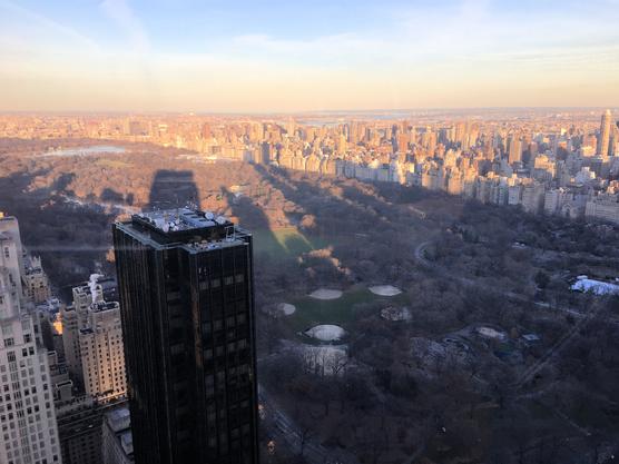 Frank Lamphere view while performing Rat Pack Jazz "above" Central Park